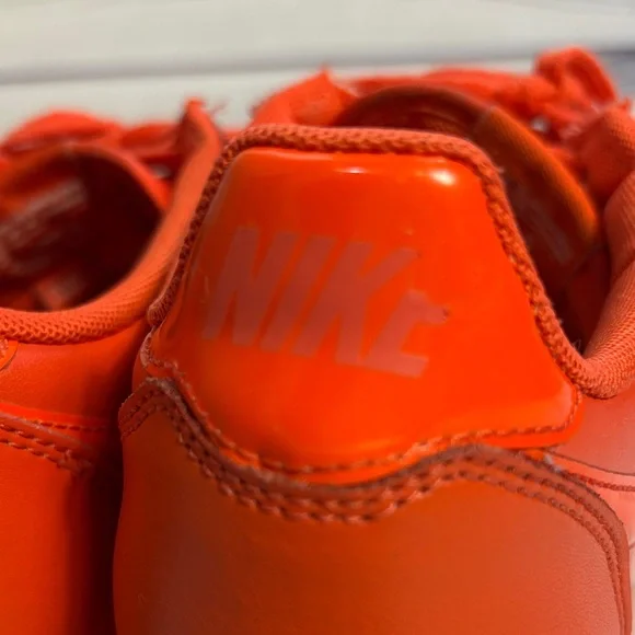 Nike Cortez Sneakers Retro Orange VTG Style Size 9 Women’s Tennis Shoes - Picture 6 of 16